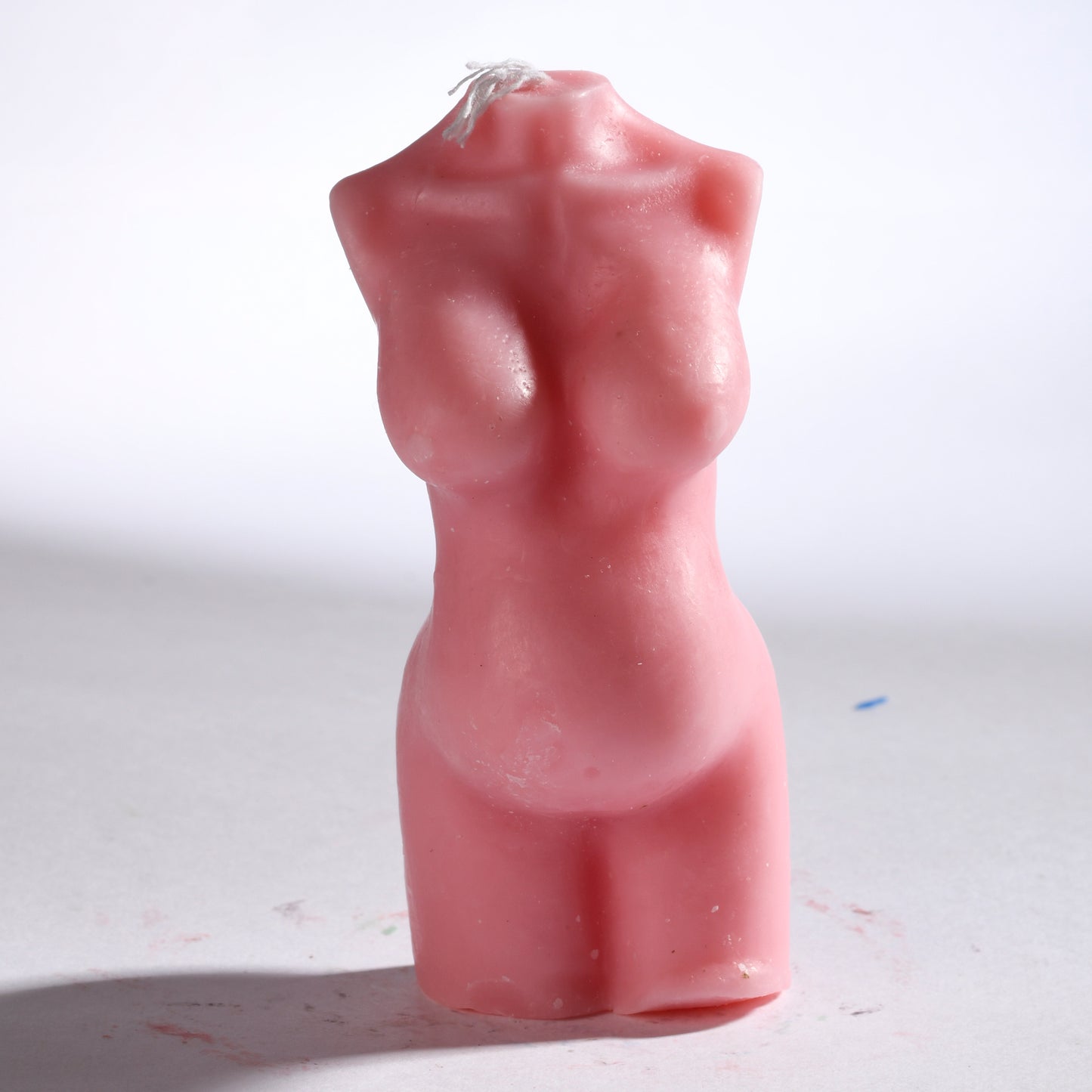 Real Realistic Female Torso Pregnant Figure Candle Pink