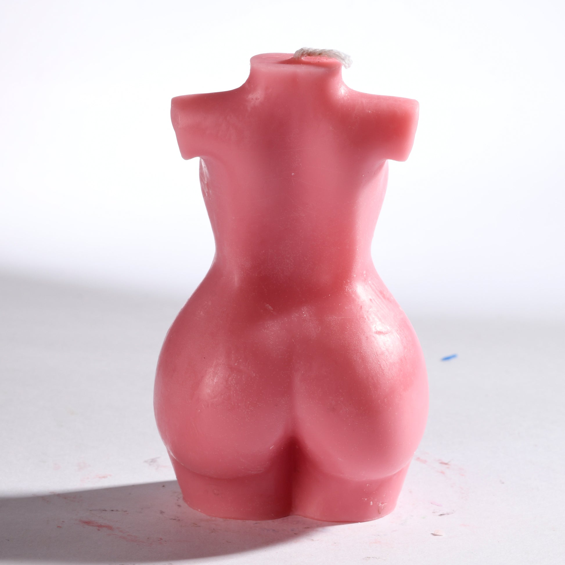 Real Realistic Female Torso Chubby Figure Candle Pink