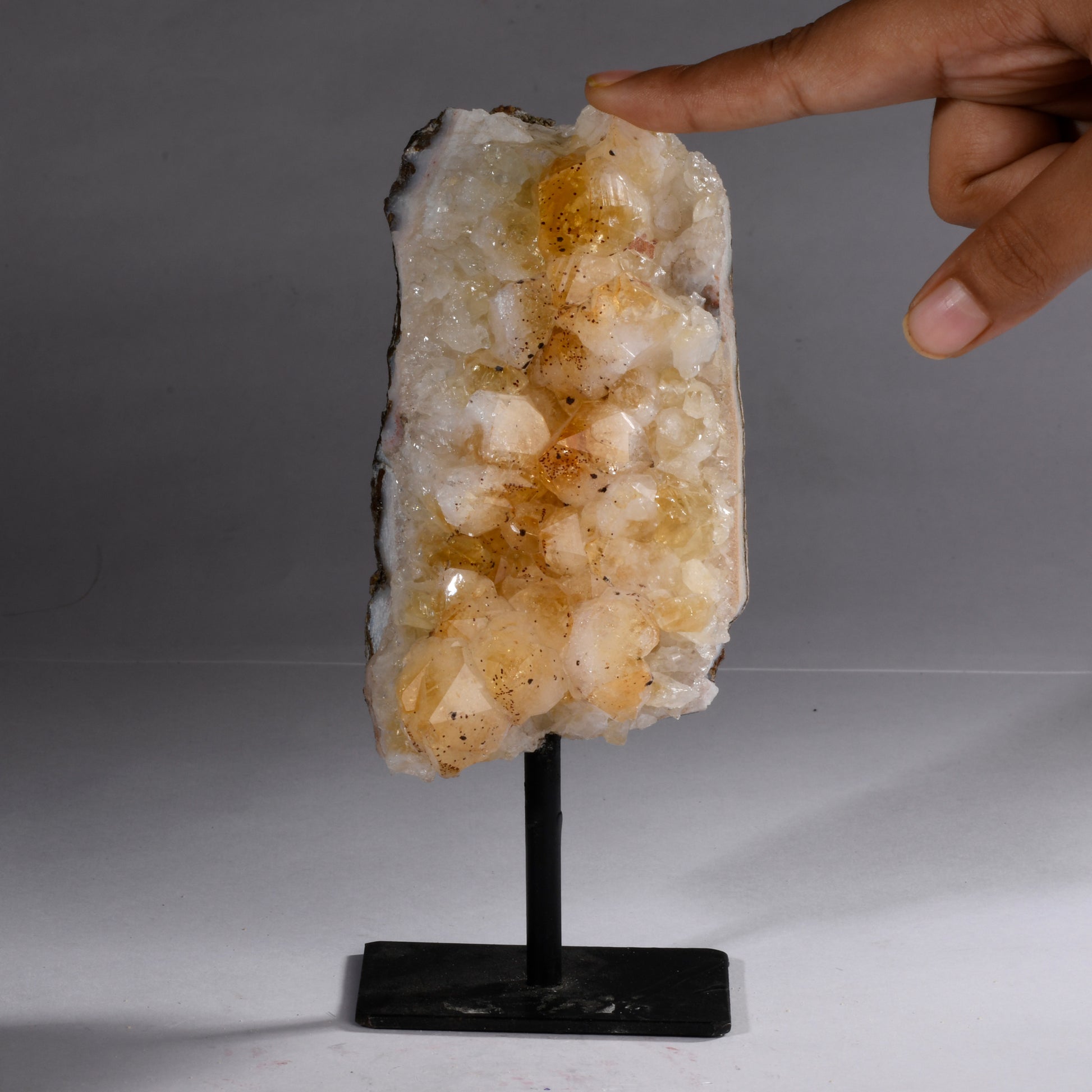 Real Citrine Standing Crystal Clusters