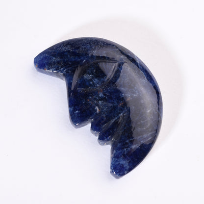 Real Lapis Lazuli Half Moon Shaped Crystal