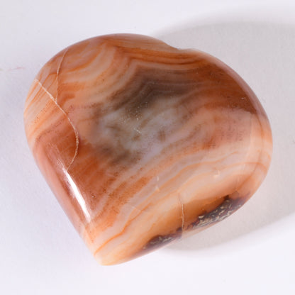 Real Red Carnelian Heart Big Crystal Palm Stone