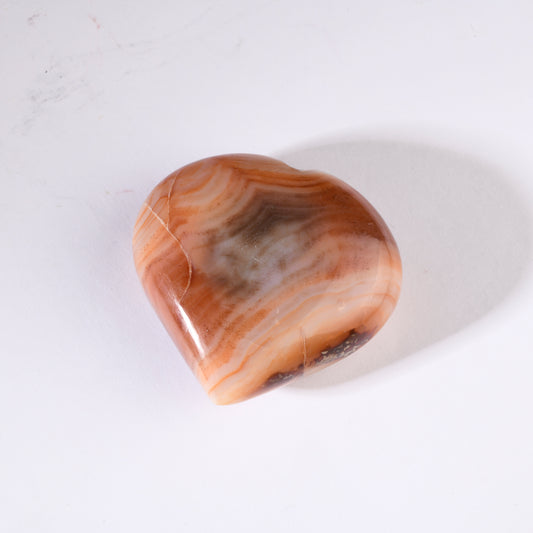 Real Red Carnelian Heart Big Crystal Palm Stone