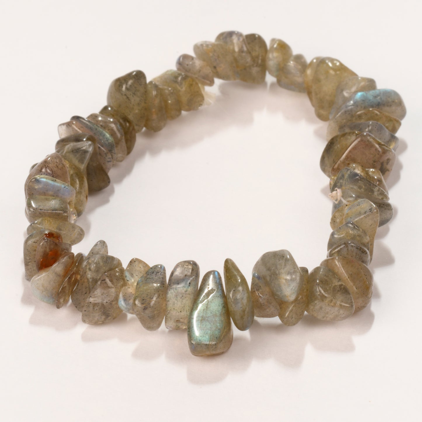 Real Labradorite Crystal and Stone Chip Bracelet Jewellery