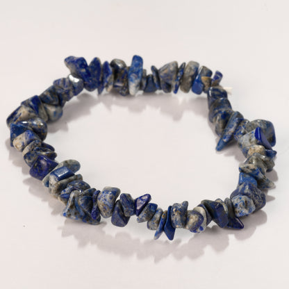 Real Lapis Lazuli Crystal and Stone Chip Bracelet Jewellery