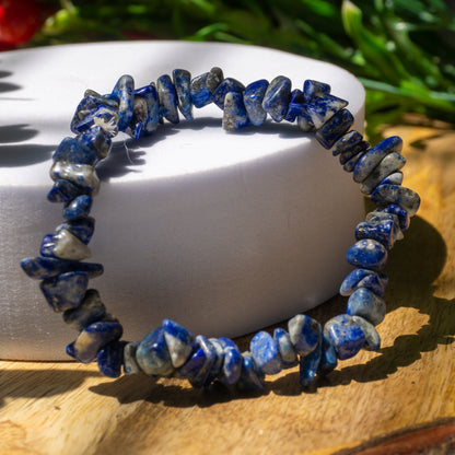 Lapis Lazuli Crystal and Stone Chip Bracelet Jewellery