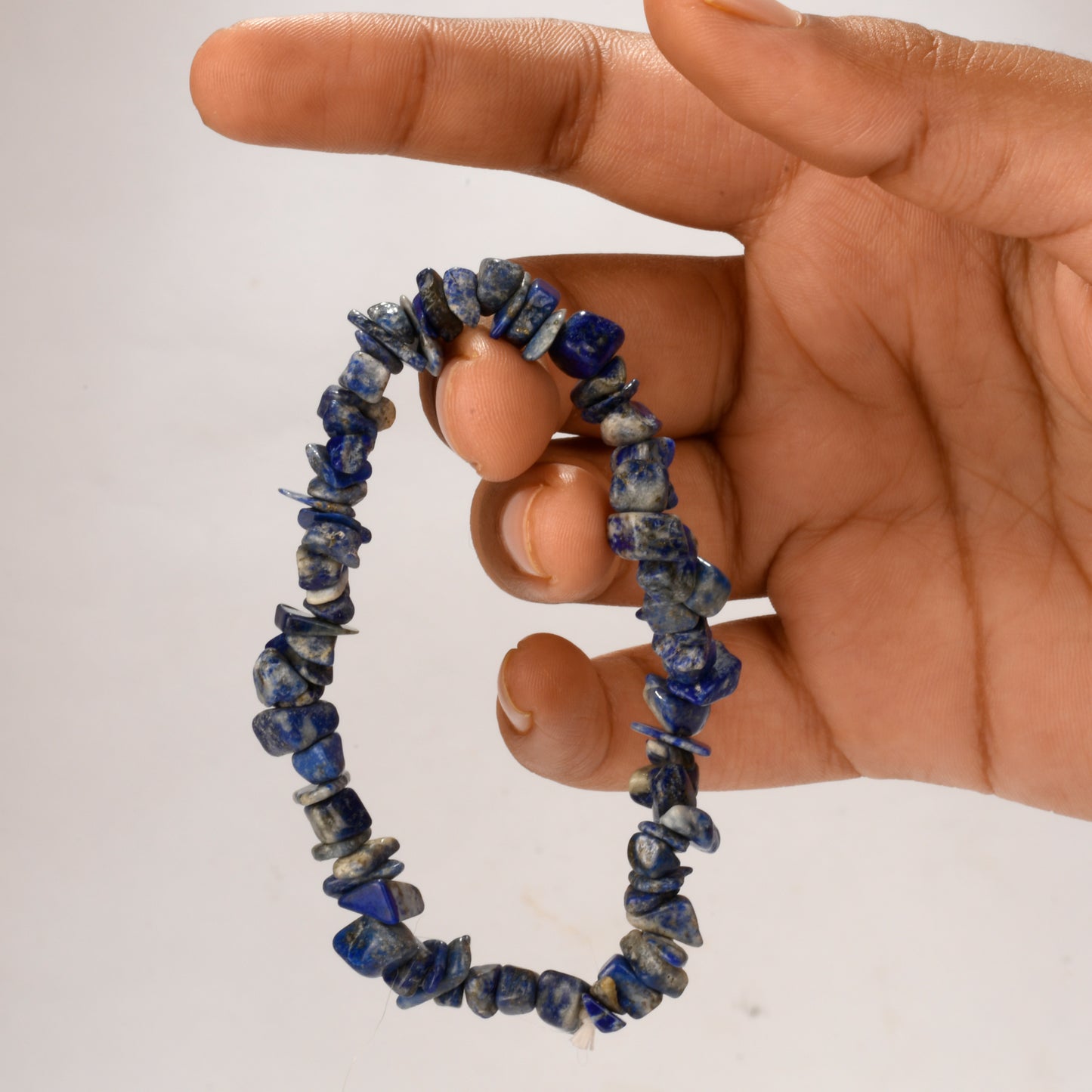 Real Lapis Lazuli Crystal and Stone Chip Bracelet Jewellery