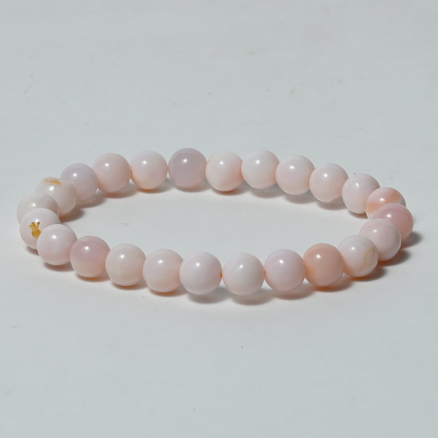 Real Pink Opalite Crystal and Stone Bead Bracelet Jewellery 8mm