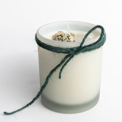 Dalmatian Jasper Infused Crystal Intention Candles