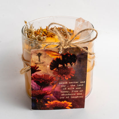 "Nectar of happiness, success and joy Divination altar Intention Candle"