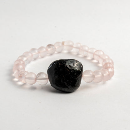 Connects The Crown Chakra To Your Highest Self Motivating You To Release All Those Blockages Which Kept Your Heart Chakra Closed Off  Crystal And Stone Combination Bracelet Jewellery