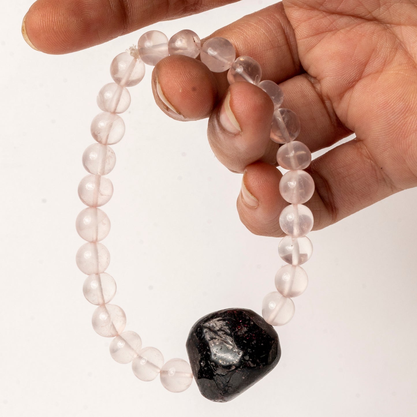 Connects The Crown Chakra To Your Highest Self Motivating You To Release All Those Blockages Which Kept Your Heart Chakra Closed Off  Crystal And Stone Combination Bracelet Jewellery