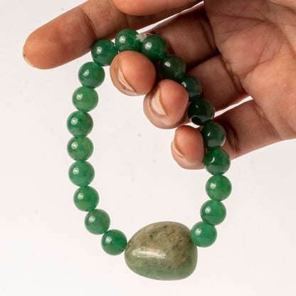 Real Aventurine Magick- Recreate Happiness And Achieve Those Dreams Crystal And Stone Combination Bracelet Jewellery