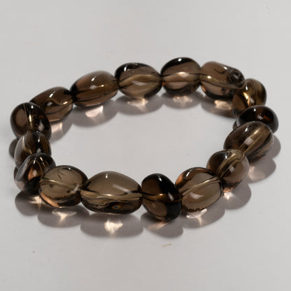 Real Smokey Quartz Crystal and Stone Tumble Bracelet Jewellery