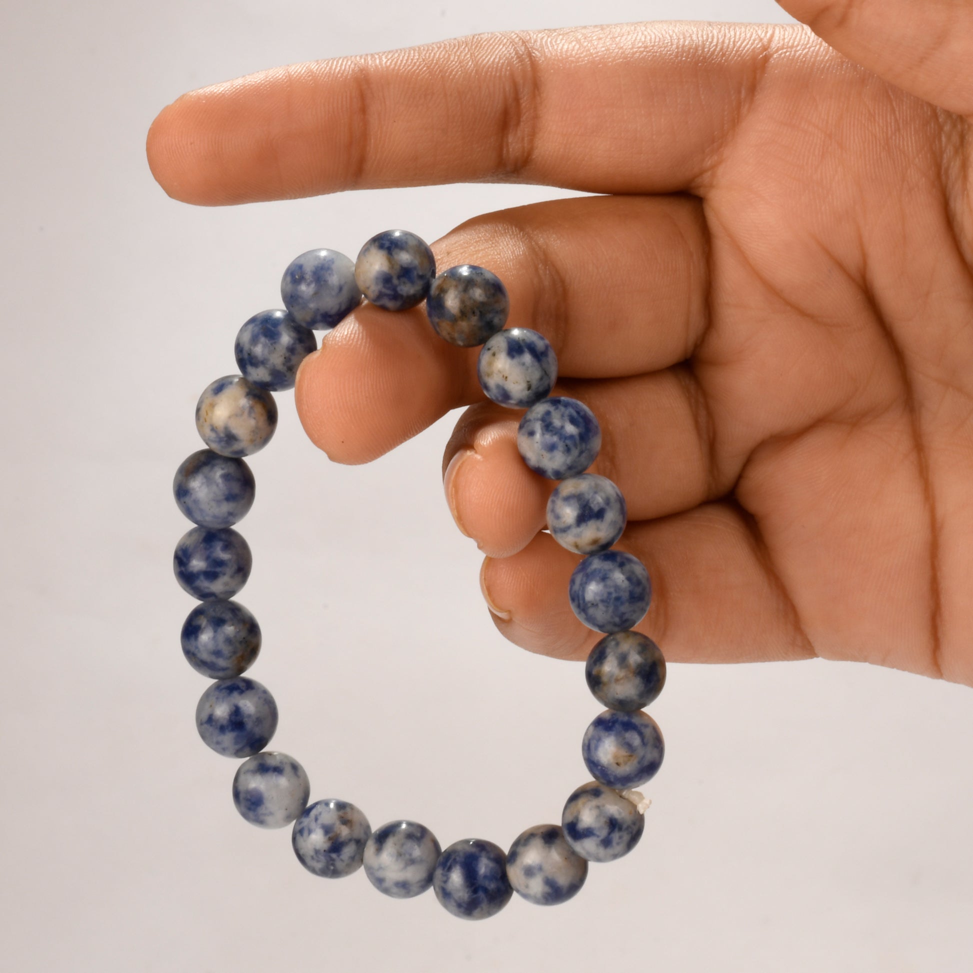 Real Sodalite Crystal and Stone Bead Bracelet Jewellery 8mm