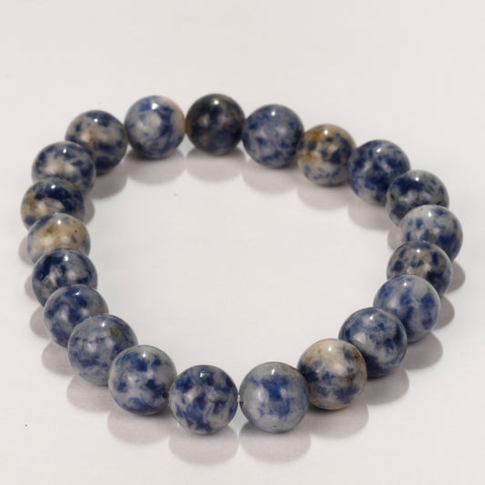 Real Sodalite Crystal and Stone Bead Bracelet Jewellery 8mm