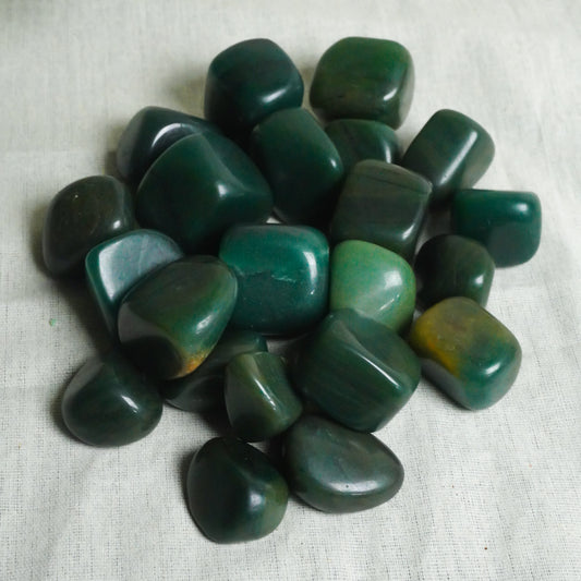 Green Jade Crystal Tumbles/Tumbles