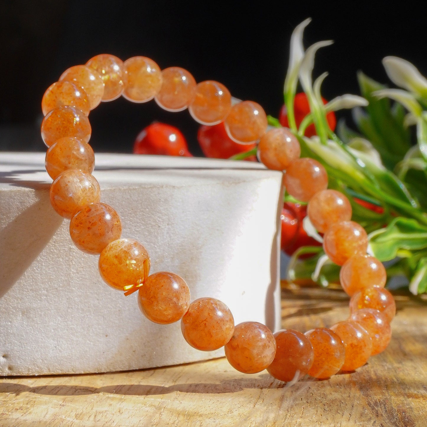 Oregon Sunstone Crystal Bracelet